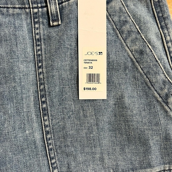 Joe's Jeans Womens mom Jeans Blue Size 32 High-Rise Wide-Leg Stretch $198 357 - Picture 9 of 11